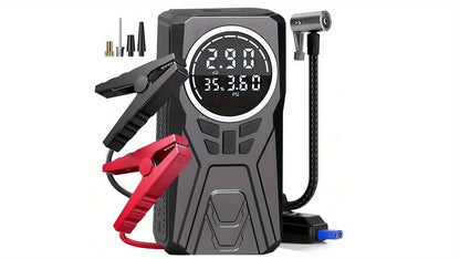 Avviatore d'emergenza per auto 6000A-8000A, display a LED, torcia a LED, ricarica rapida USB, batteria integrata ad alta capacità, portatile e facile da usare, avviatore per auto