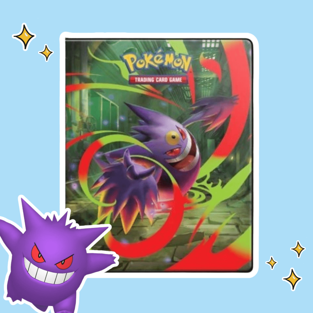 Pokémon ME02 – Portafoglio a 4 Tasche – Raccoglitore Ufficiale per la Conservazione delle Carte Pokémon, Perfetto per Collezionisti e Giocatori
