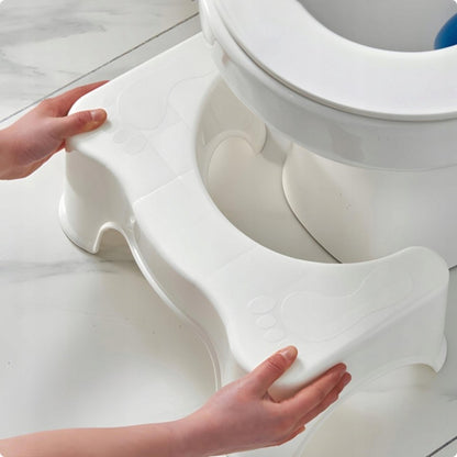 Poggiapiedi Ergonomico per WC 17 cm, Piedistallo da Bagno 42 cm, Sgabello per WC in Materiali Riciclati, Antiscivolo per Adulti e Bambini, 1 pz.