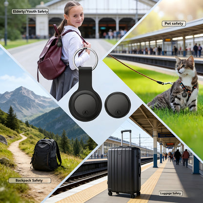 Localizzatore GPS compatibile con sistemi iOS e Android, Smart Locator magnetico, App integrata - Nessun costo aggiuntivo, Dispositivo anti-smarrimento globale adatto per animali domestici, bagagli e altro, Design di alta qualità con batteria CR2032 sosti