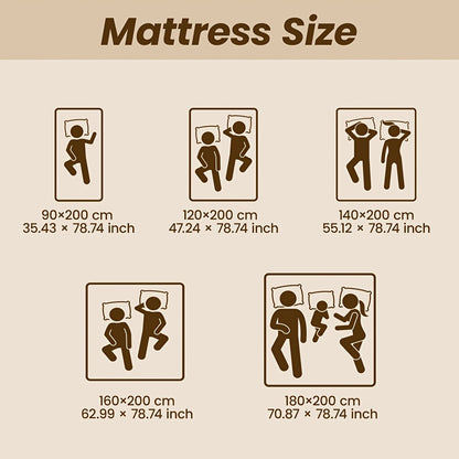 Materasso a Sfere Pocket Bedstory H3/H4 - 20 cm di Altezza, Guscio in Schiuma e Traspirante, Isolamento del Movimento e Supporto della Postura del Corpo