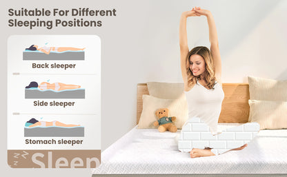 KERDOM Coprimaterasso in Memory Foam con Spessore 7,5 cm e Fasce Antiscivolo, Due Livelli di Durezza Gel Topper Materassi Rimovibile Lavabile a Macchina, Schiuma Traspirante al Carbone Bambù per Camper Misura Completa 90/120/160/180 x 200cm
