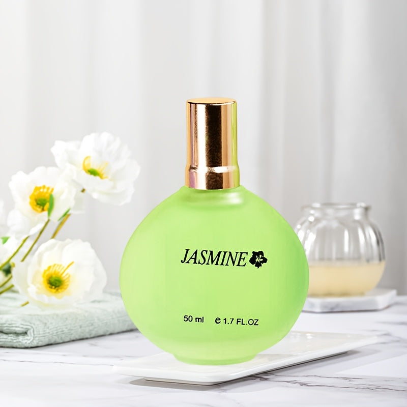 Profumo da Donna, Profumo al Gelsomino, Fragranza Floreale, Concentrazione 6%, Economico, Adatto per Riunioni Quotidiane e Altre Occasioni, Utilizzabile Anche come Regalo per le Feste, 50ml