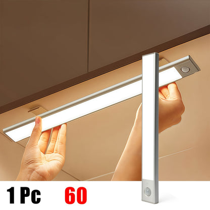 Luci a LED sottopensile Setonr con involucro in lega di alluminio, luce a sensore di movimento a batteria ricaricabile per uso interno, luci per armadio magnetiche dimmerabili, illuminazione senza fili sottopiano per cucina, scale, camera da letto, soggio