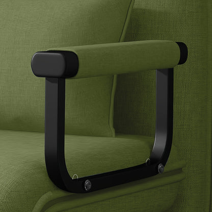 Fabulcozy Sedia da Ufficio Divano - Stile Moderno, Schienale Regolabile a 5 Livelli, con Poggiatesta e Cuscino Confortevole, Adatto per Lounge/Ufficio, Nero Grigio Marrone Verde Giallo Blu Marrone