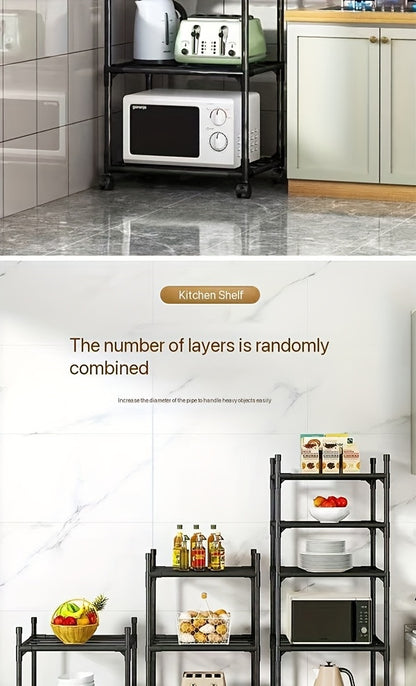 Scaffalatura verticale versatile a 6 ripiani per riporre oggetti in casa, adatta per cucina, bagno e camera da letto. Facile da montare e utilizzabile in più scenari., Scaffale autoportante