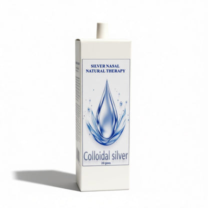 Spray Nasale al Colloidale d'Argento per Naso Gocciolante – Terapia Nasale Naturale all'Argento, 20ppm, Lenisce i Sintomi Sinusali, Promuove la Respirazione Naturale
