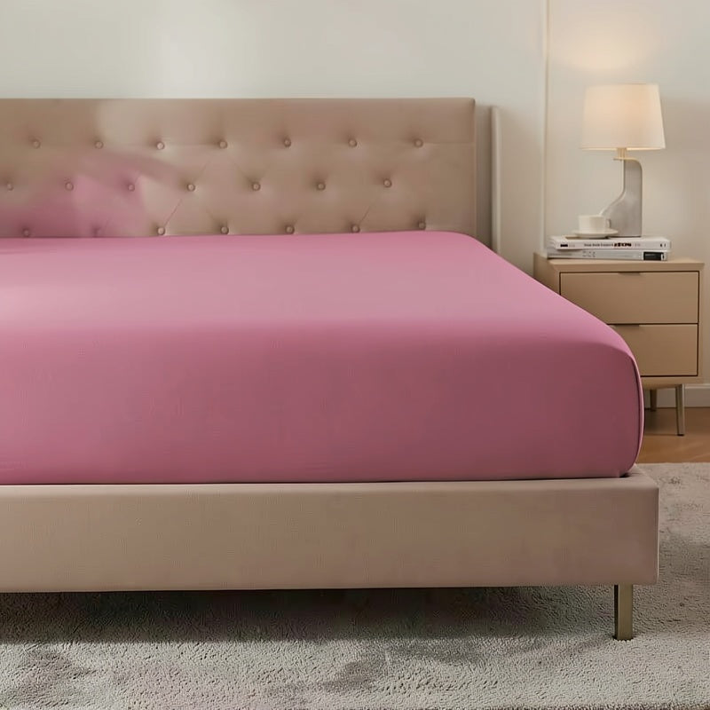 2 Pezzi Lenzuolo Jersey 100% Cotone 130gsm, Lenzuolo con Angoli Elastici, Gonna 30cm, Ipoallergenico, Traspirante, Adatto per Camera da Letto, Dormitorio e Camera degli Ospiti, Lavabile in Lavatrice, Biancheria da Letto Jersey