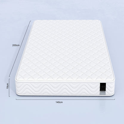 Materasso in Memory Foam e Molla - Singolo/Double (90/140/160*200*18cm) | Spessore Medio-Firmato & Supporto del Sonno a Bobina Aperta | Sollievo dalla Pressione