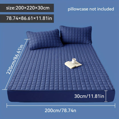 1pz Coprimaterasso Impermeabile, Lavabile in Lavatrice, Disponibile in Diverse Misure, Ultra Morbido e Confortevole Coprimaterasso Spesso, Adatto per Camera da Letto, Camera degli Ospiti, Protezione per Materasso d'Hotel (esclusi Cuscino e Federa)
