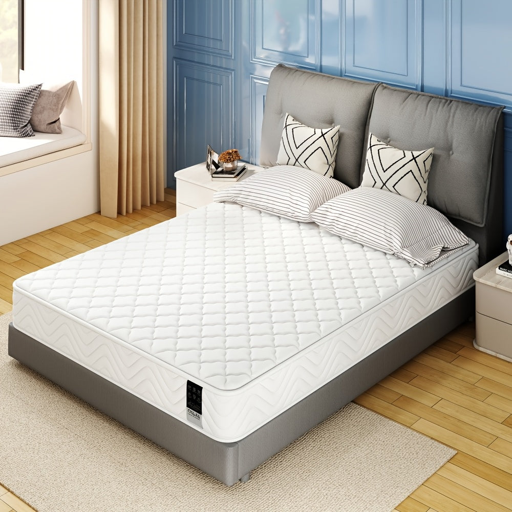 Materasso in Memory Foam e Molla - Singolo/Double (90/140/160*200*18cm) | Spessore Medio-Firmato & Supporto del Sonno a Bobina Aperta | Sollievo dalla Pressione