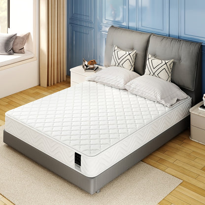 Materasso in Memory Foam e Molla - Singolo/Double (90/140/160*200*18cm) | Spessore Medio-Firmato & Supporto del Sonno a Bobina Aperta | Sollievo dalla Pressione