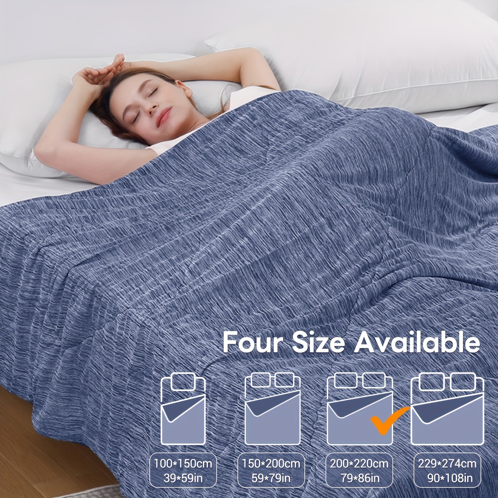 1 pz Elegear Coperta Rinfrescante Taglia, Trapunta Rinfrescante con Q-Max > 0.45 Fibra Rinfrescante Arc-Chill, Coperta Estiva Fresca per Dormire per Chi Sudore Notte e Chi Soffre del Caldo (100*150, 150*200, 200*220, 274*229)