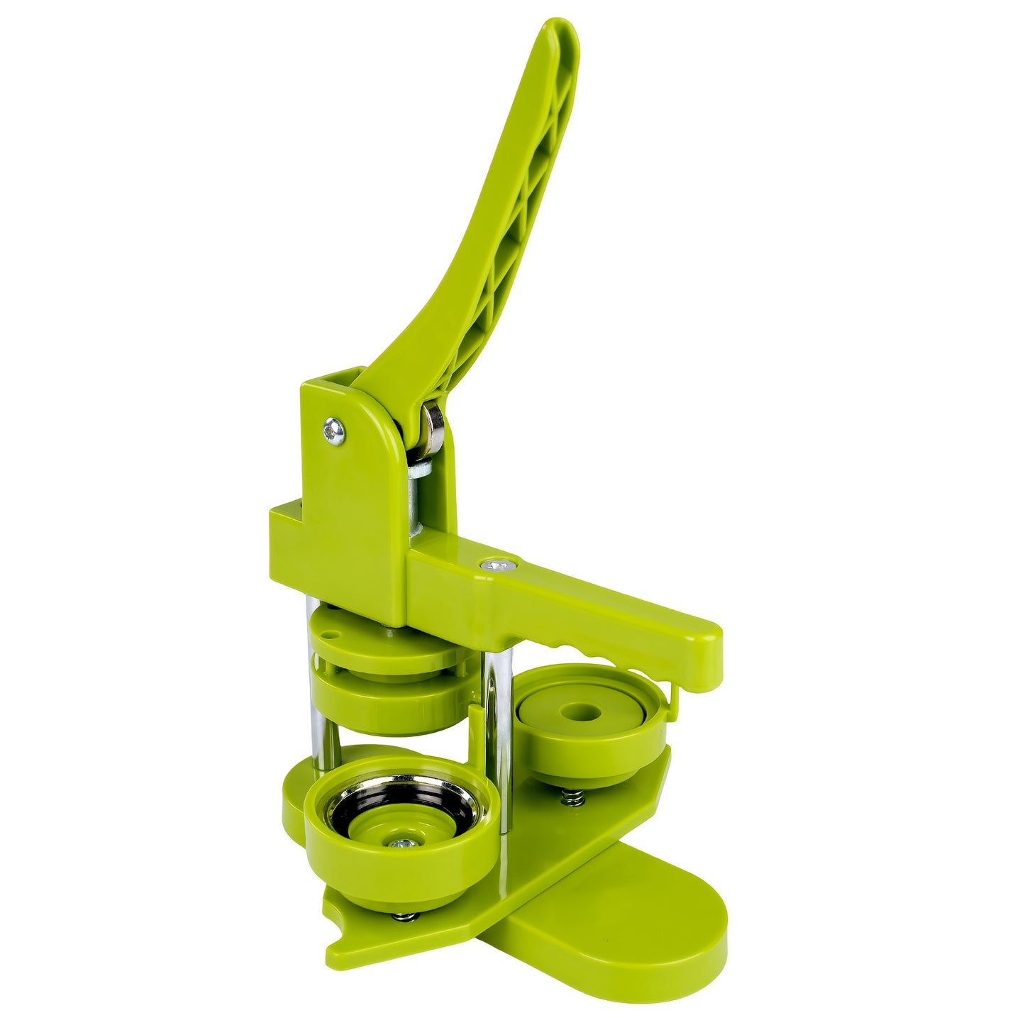 Kit per Creazione di Distintivi, Macchina Rotante da 32mm con 100 Pulsanti e Punzone, Semplice Attrezzo Fai-da-Te per Realizzare Badge