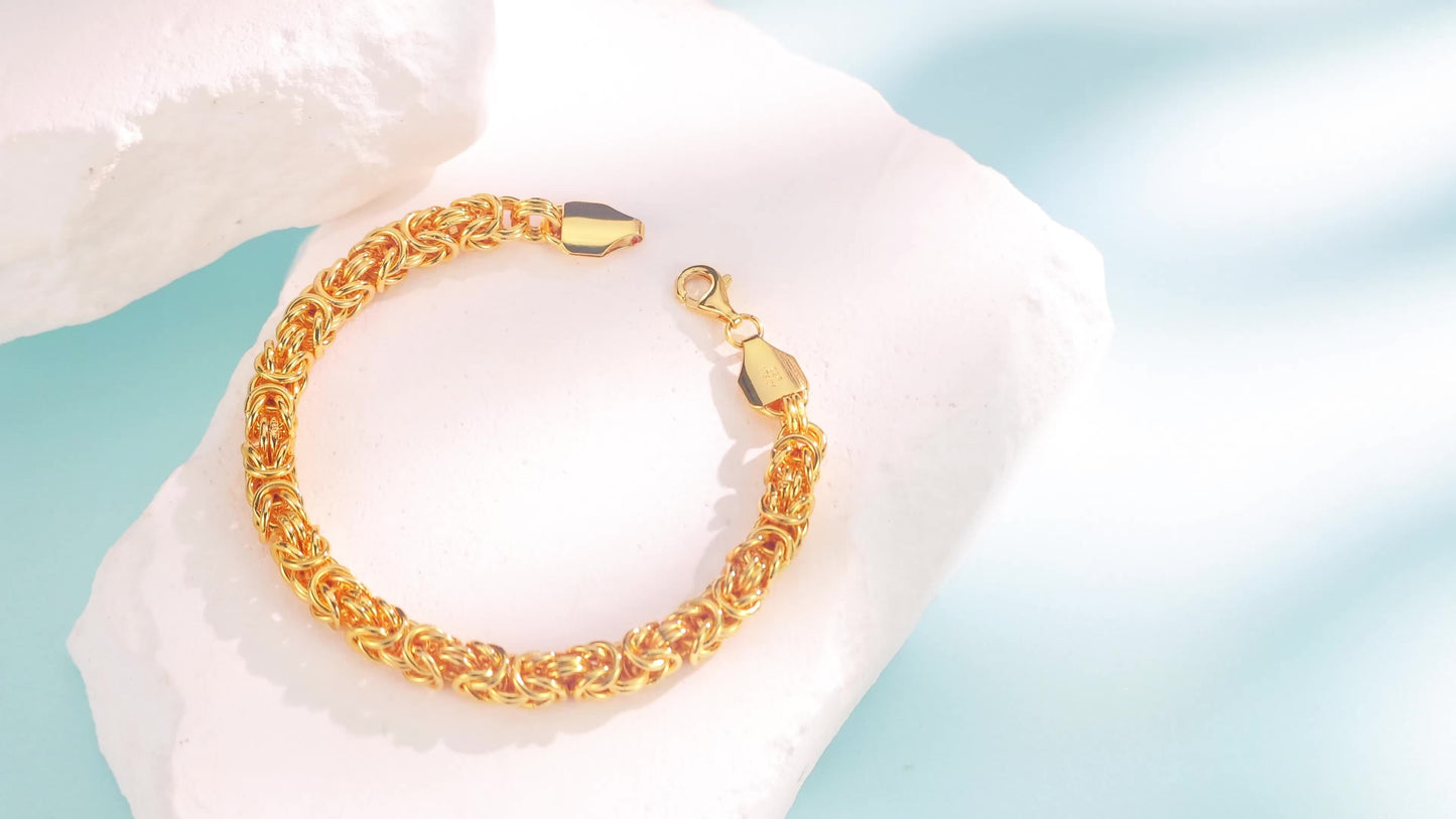 Bracciale da donna in argento 925, stile facile e alla moda, adatto per l'uso quotidiano, idea regalo con confezione regalo boutique