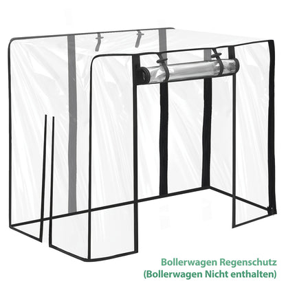 Carrello a mano pieghevole con tetto per carichi pesanti 100 kg 150 L - Ruote con freno, maniglia regolabile, tessuto in nylon Oxford per campeggio in famiglia, shopping e giardinaggio (Grigio/Nero/Grigio-Nero/Verde scuro)