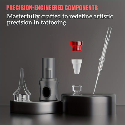 POSEIDON Kit Completo per Tatuaggio Rotativo con Display Digitale e Batteria da 1200mAh - Pistola per Tatuaggio Senza Fili con 10 Aghi e Cartucce, Kit Completo per Tatuaggio con 6 Colori di Inchiostri, Accessori per Tatuaggio per Principianti