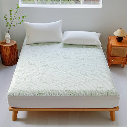 1 protezione per materasso ad aria 3D in bambù impermeabile ultra-morbida - Coprimaterasso traspirante e rinfrescante, adatto per materassi fino a 30 cm, perfetto per camere da letto, stanze degli ospiti, dormitori e appartamenti (federa non inclusa)