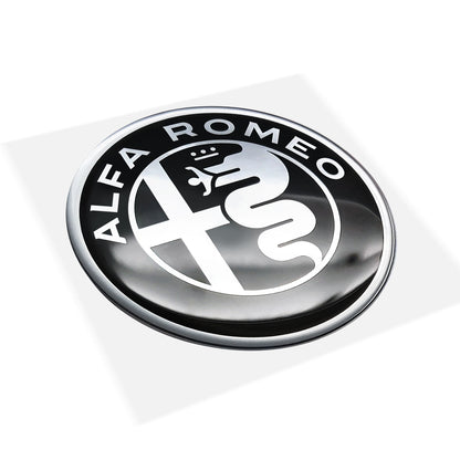 Adesivi 3D Ufficiali Logo Black, Diam. 48 mm