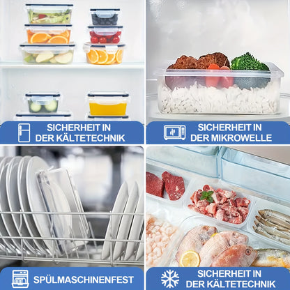 Ciotole per Conservazione Alimenti Multidimensioni, Set da 26 Pezzi/Set da 14 Pezzi, Contenitori per Organizzazione Cucina, Contenitori per Pasti Impilabili, Lavabili in Lavastoviglie, Sicuri per Microonde e Frigorifero - Dimensioni Versatili per Conserva
