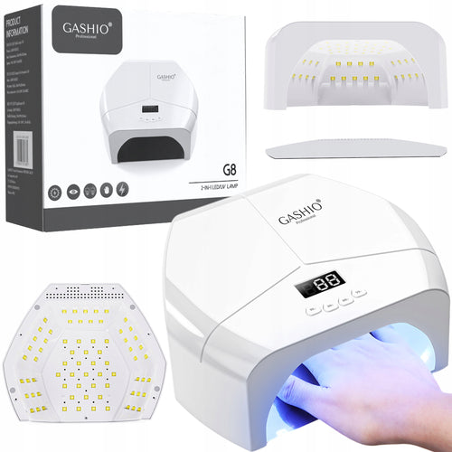 LAMPADA A LED UV PER GEL IBRIDI 268W POTENTE DUAL LED BASE A SPECCHIO LAMPADA PROFESSIONALE PER UNGHI / INDURA TUTTI I GEL / LUCE BLU / BASE A SPECCHIO REMOVIBILE / 4 TEMPI DI CURA / 10,30,60,99S / DUAL LED