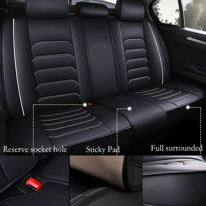Set Completo di Coprisedili Auto Premium a 5 Posti, Universale per la Maggior Parte dei Veicoli, Protezione Antiscivolo a Copertura Totale con Cuscini Poggiatesta, Design Resistente ed Elegante