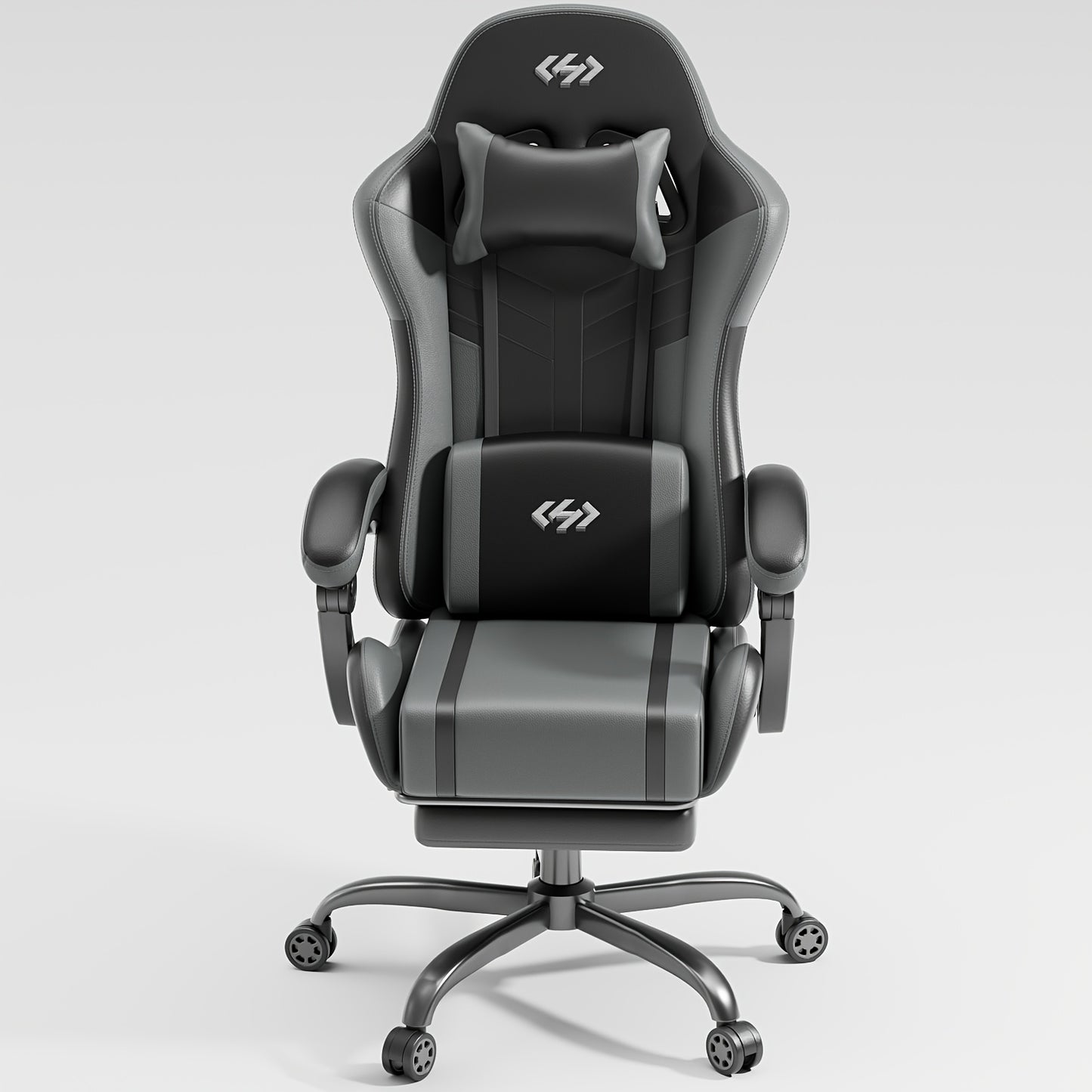 Nuova Sedia Gaming Aggiornata con Massaggio Lombare Integrato, Design Ergonomico per Adulti, Supporto Lombare e Poggiatesta Regolabili, Sedia da Ufficio Girevole in Ecopelle con Poggiapiedi, Sedia Reclinabile per Lunghe Ore di Gaming/Lavoro
