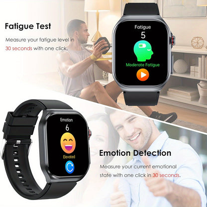 Smartwatch 2026 Nuovo: Display AMOLED Grande da 5,18 cm, Batteria a Lunga Durata da 530 mAh, Chiamata BT 5.3, Modalità Multi-Sport, Assistente Vocale, SOS, Monitoraggio Mestruale, Previsioni Meteo, Orologio Fitness per Android & IOS, Regalo Ideale per la