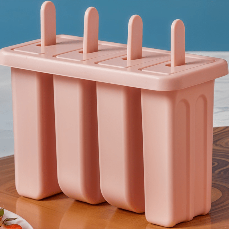 Kuketo - Set Gelati 8 Pezzi per Casa - Set con Inserto e Bastoncini Riutilizzabili, Stampo per Fare Gelati, Sorbetti, Snack, per Congelare Succhi, Yogurt e Latte, con Coperture e Supporto, Materiale Sicuro, Facile Rimozione, Ideale per Bambini e Adulti, S