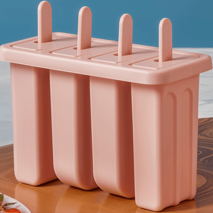 Kuketo - Set Gelati 8 Pezzi per Casa - Set con Inserto e Bastoncini Riutilizzabili, Stampo per Fare Gelati, Sorbetti, Snack, per Congelare Succhi, Yogurt e Latte, con Coperture e Supporto, Materiale Sicuro, Facile Rimozione, Ideale per Bambini e Adulti, S