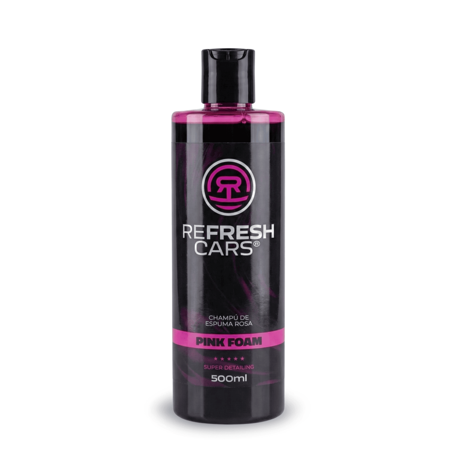 Refresh Cars Pink Foam 500ml - Shampoo Attivo Schiuma Rosa per Prelavaggio e Lavaggio Manuale Auto - Pulizia Profonda