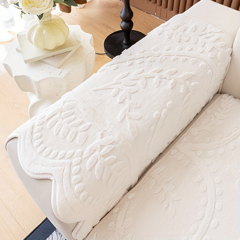 1 Copridivano in Peluche con Stampa Leopardata - Spesso, Caldo, Fintartan, Adatto agli Animali Domestici e Antiscivolo, Protezione per Divano per Soggiorno, Camera da Letto, Ufficio, Adatto a Diverse Dimensioni di Divano, Copridivani per Soggiorno