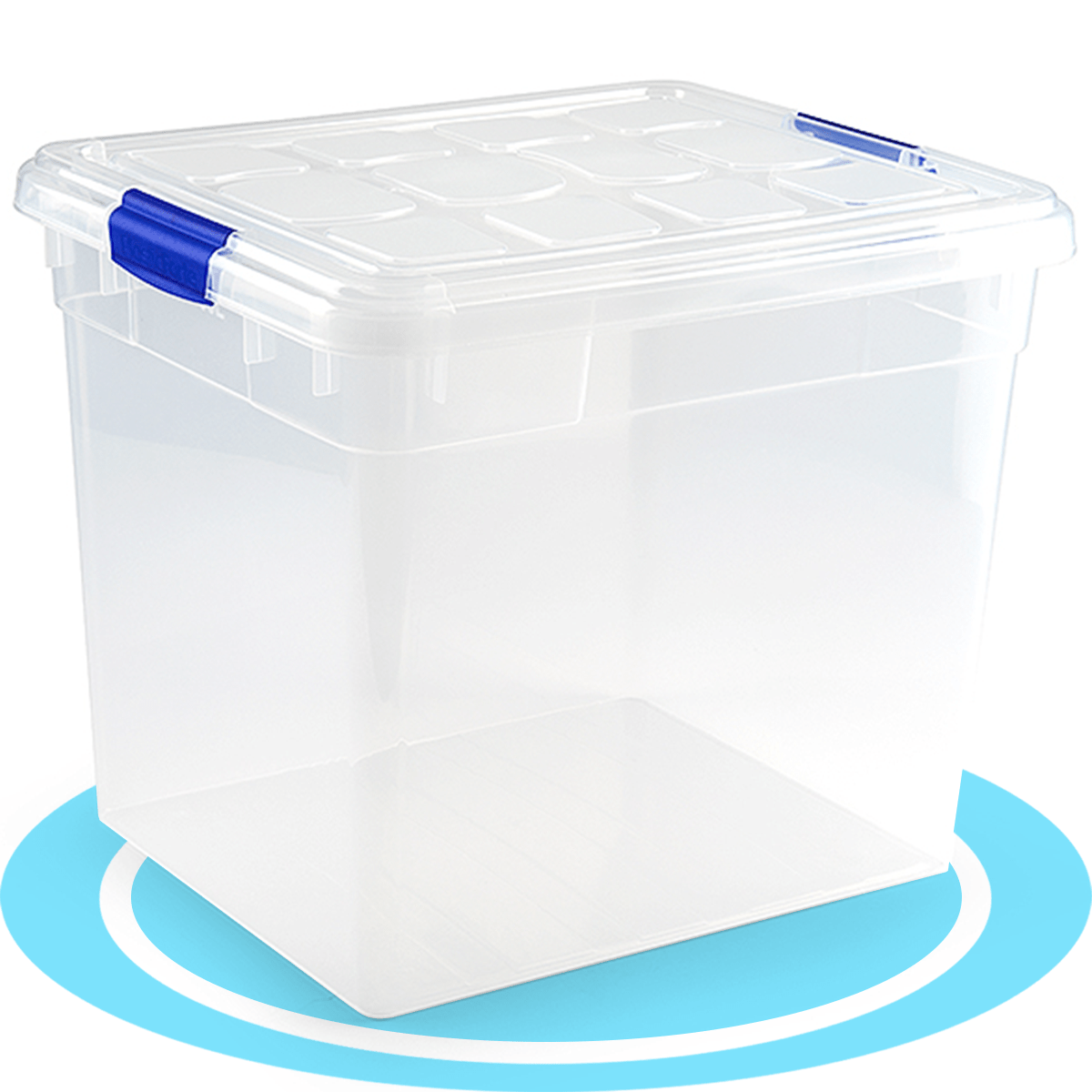Scatola di Plastica per Organizzare Giocattoli, Libri, Documenti e Coperte - Chiusura Ermetica, Grande Capacità e Resistente - Dekohome
