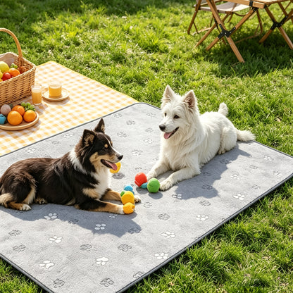 2 Pezzi di Tappetini Lavabili per Cani, Tappetini Riutilizzabili per Cani, Tappetini per Cuccioli, Tappetini da Allenamento Antiscivolo per Box, Gabbia, Auto, Regali di Natale.