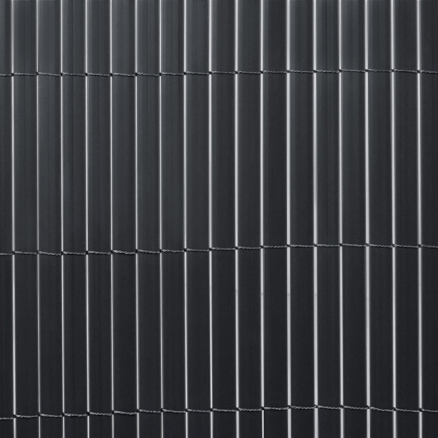 Recinzione decorativa da giardino in PVC a forma di W, schermo per la privacy per balcone con fascetta, antracite, altezza 80-200 cm, adatta per giardino e cortile