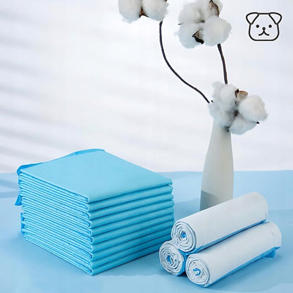 100 Pezzi Salviette Igieniche, Misura 40x60, Perfette per il Cambio del Pannolino, Cura di Anziani e Animali Domestici, Assorbenti, Alta Assorbenza, Protezione a 5 Strati, Morbide, Antigoccia, Sicure e Comode Salviette Monouso per Uso Quotidiano a Casa e