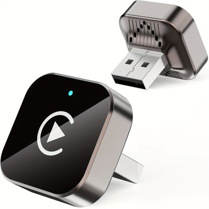 Adattatore Wireless CarPlay per iPhone, Adattatore CarPlay Wireless, Plug & Play, Connessione Stabile Senza Ritardi, Connessione Rapida Automatica, Design Mini per Auto con Car Play Cablato, Senza Batteria
