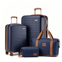 SET di 4 pezzi blu e marroni (24/28+ sacchetti)