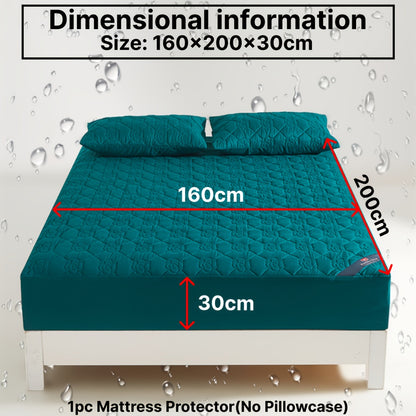 1 Protezione Materasso Impermeabile Comfort, Morbida e Traspirante con Tecnologia Soundwave, Lenzuolo con Angoli Impermeabile, Coprimaterasso Tinta Unita Silenzioso, Adatto per Appartamenti, Camere da Letto, Hotel, Stanze per Ospiti e Dormitori Studentesc
