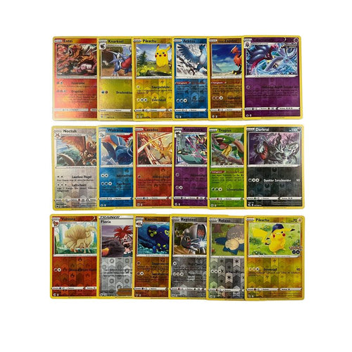 Carte Pokémon Originali 20, Inglese Reverse Holo Glitter, Carte Pokémon Rare Olografiche Reverse Varie da Set Attuali + Protezione Spedizione Heartforcards®