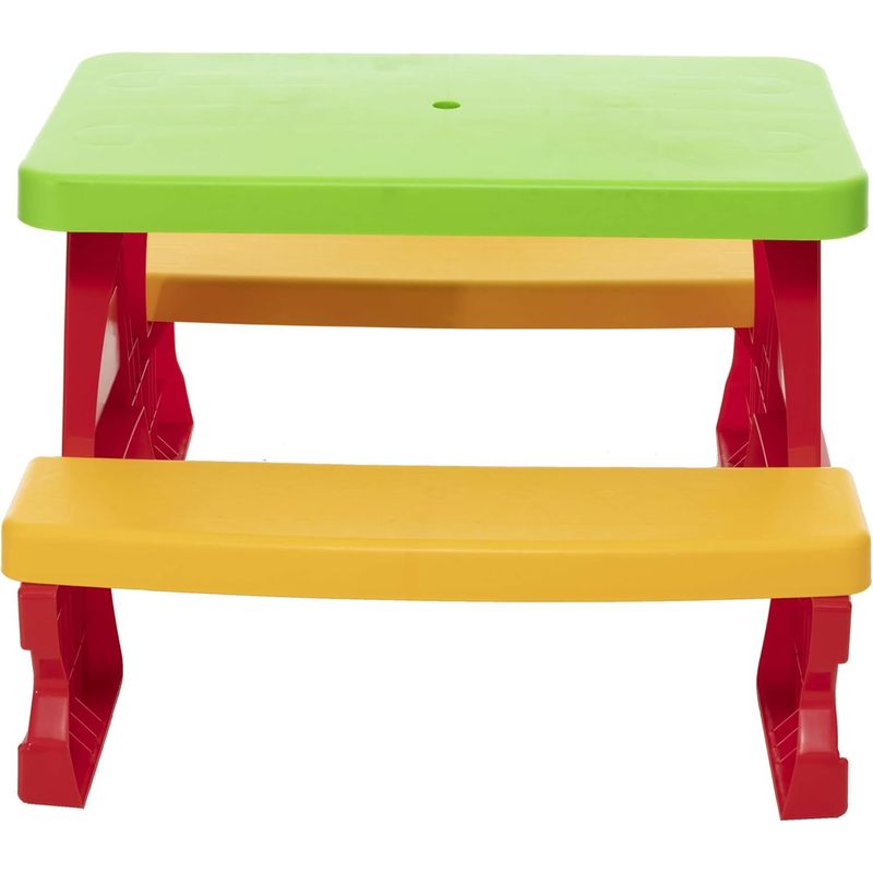 Gruppo di sedute per bambini da esterno - Tavolo da picnic con panche, resistente alle intemperie, vari colori