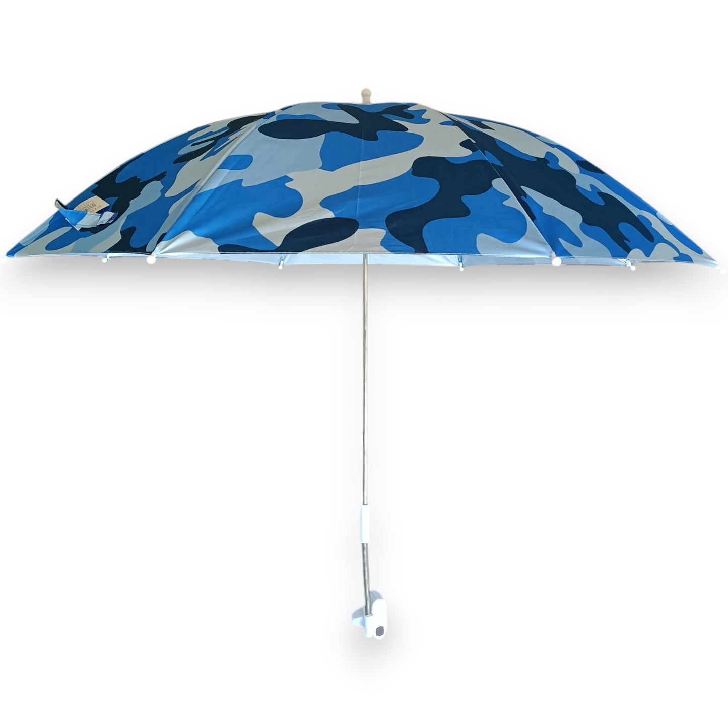 Ombrellone da spiaggia UV50+ 120Cm, Ombrellone da spiaggia portatile con clip per sedia Tumbona, campeggio, giardino, poliestere leggero resistente, protezione solare regolabile