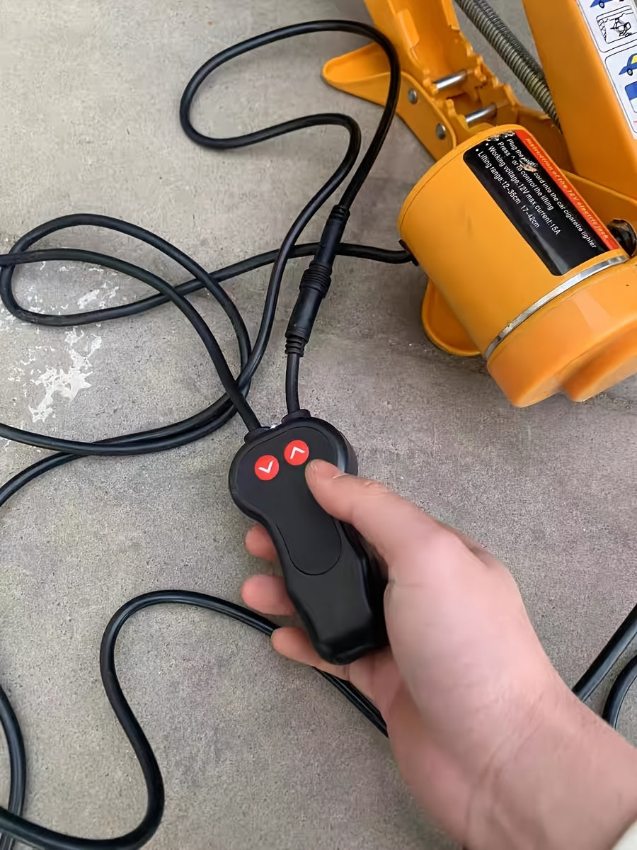 Cric Auto Elettrico, Cric Portatile per Auto da 2 Ton 12 Volt, Kit di Ricambio e Riparazione per Ruota e Sospensione