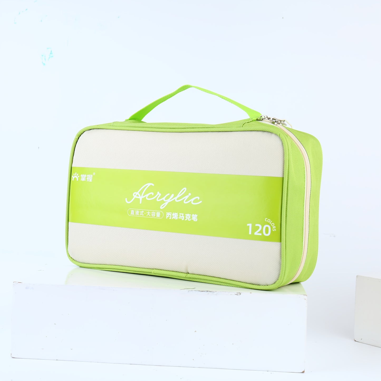 Pennarello Acrilico 120 Colori, Penna Acrilica a Doppia Punta con Pennello e Punta Fine, per Legno, Tela, Pietra, Pittura su Roccia, Vetro, Ceramica, Artigianato
