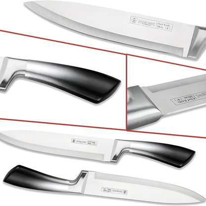 Set di 9 coltelli da cucina, realizzati in acciaio inossidabile forgiato ad alto tenore di carbonio con manici sfumati vivaci, elegante confezione regalo, perfetti come idea regalo per la casa o per le feste - Disponibili in blu, nero, rosso e viola
