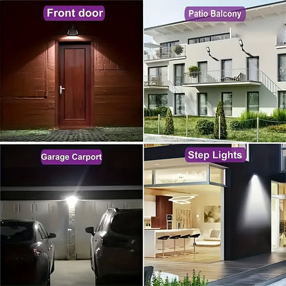 Lampioni Solari da 8/4/2 pz, Luce Solare da Esterno con Telecomando, 108 LED IP65, 3 Modalità di Illuminazione, Irradiatore Solare con Sensore di Movimento PIR, Lampada da Parete di Sicurezza per Esterno, Cortile, Stadio, Area Giochi, Giardino, Patio, Dec