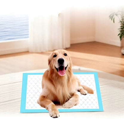 100 Pezzi Salviette Igieniche, Misura 40x60, Perfette per il Cambio del Pannolino, Cura di Anziani e Animali Domestici, Assorbenti, Alta Assorbenza, Protezione a 5 Strati, Morbide, Antigoccia, Sicure e Comode Salviette Monouso per Uso Quotidiano a Casa e