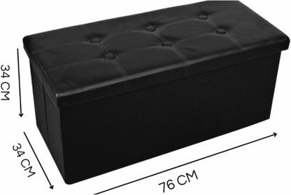 cecaro group POUFF POUF CONTENITORE ECOPELLE PANCA BAULE IMBOTTITO BOTTONI TRAPUNTATO VARI COLORI