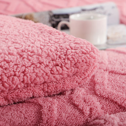 1 pz. Trapunta in Pile di Pelliccia Lussuosa - Biancheria da Letto Spessa, Calda e Ipoallergenica, Design Trapuntato Morbido per un Comfort Accogliente Tutto l'Anno, Trapunta Senza Copripiumino, Elementi Essenziali per la Camera da Letto, Comfort Domestic