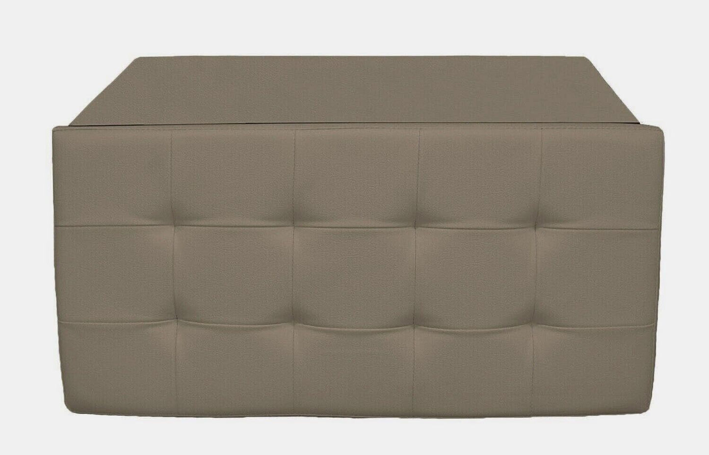 cecaro group POUFF POUF CONTENITORE ECOPELLE PANCA BAULE IMBOTTITO BOTTONI TRAPUNTATO VARI COLORI